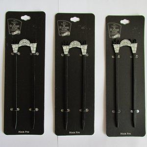 Disney Nightmare Before Christmas 3 Cemetery Double-Prong Hair Pins Hot Topic